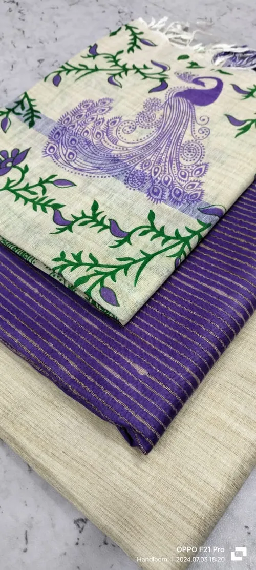 Heritage Screen Print on Pure Dupion Silk